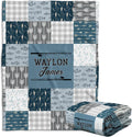 Fishing Baby Blanket Personalized Baby Blanket with Name - Soft Plush