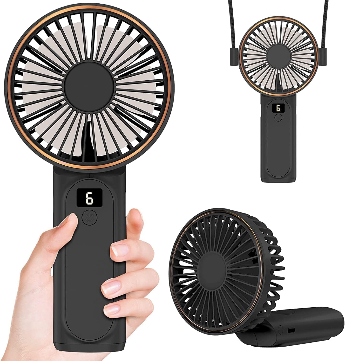 Peiyuu Handheld Fan - Ultra Quiet & Portable
