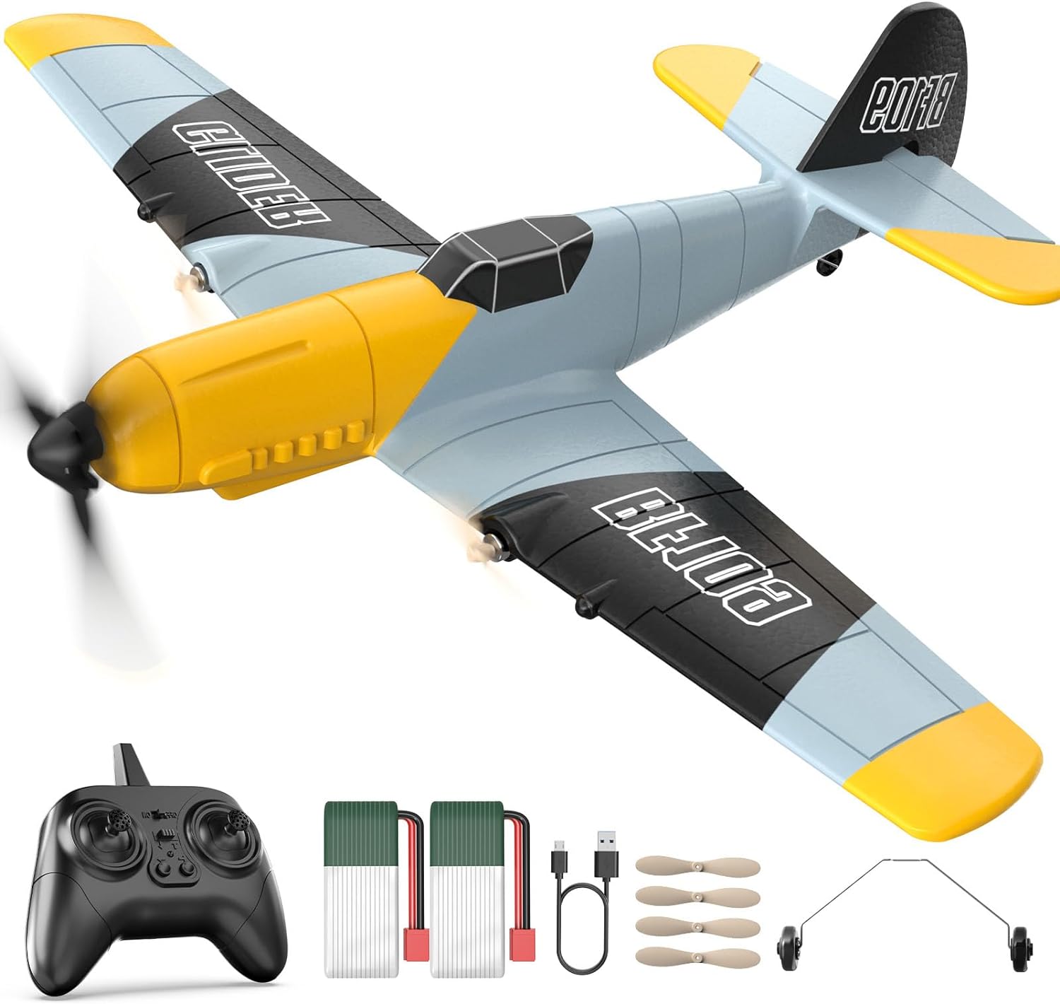 DEERC RC Plane 3 Channel BF-109 Remote Control Airplane Review