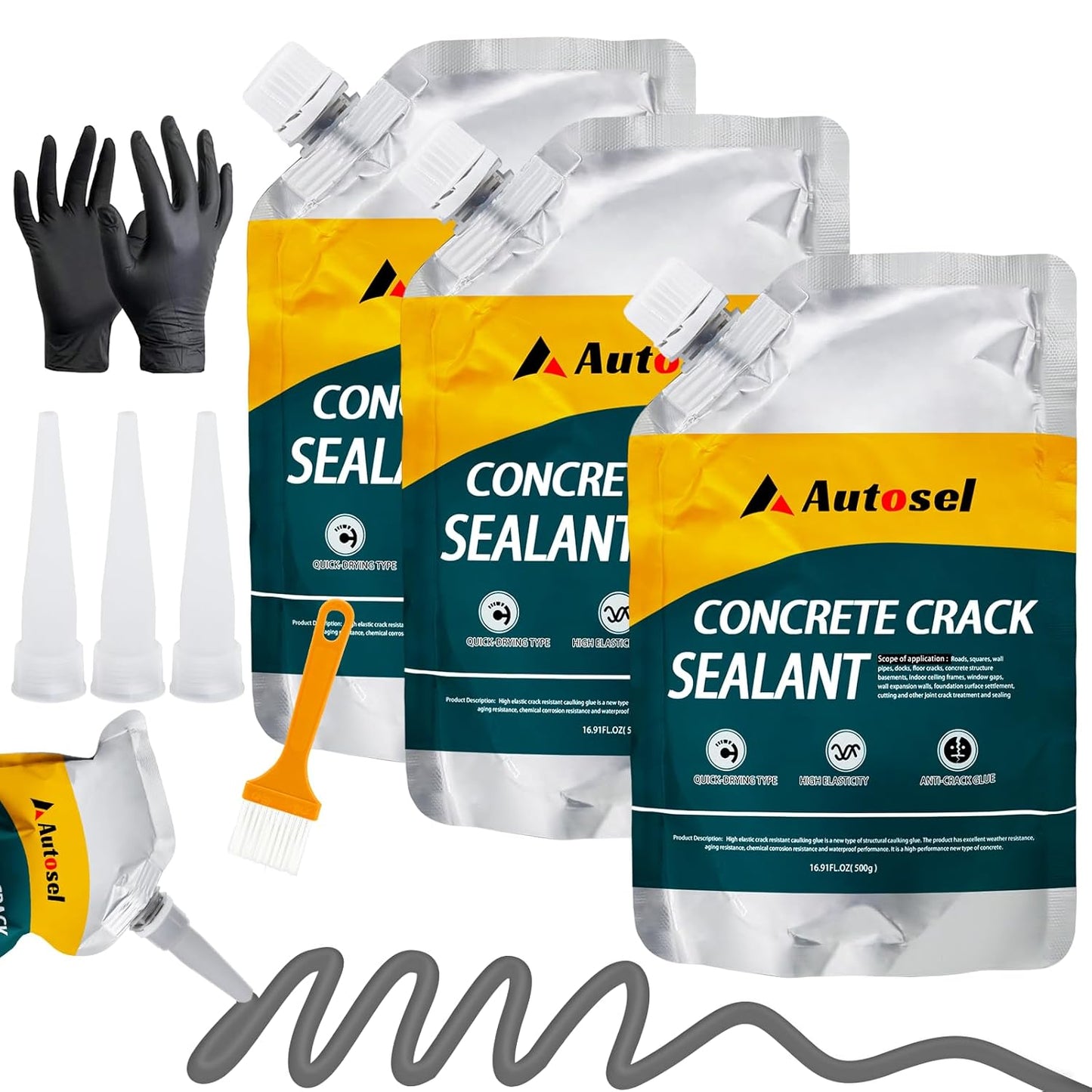 Concrete Crack Filler for Driveways, Patios, and Sidewalks