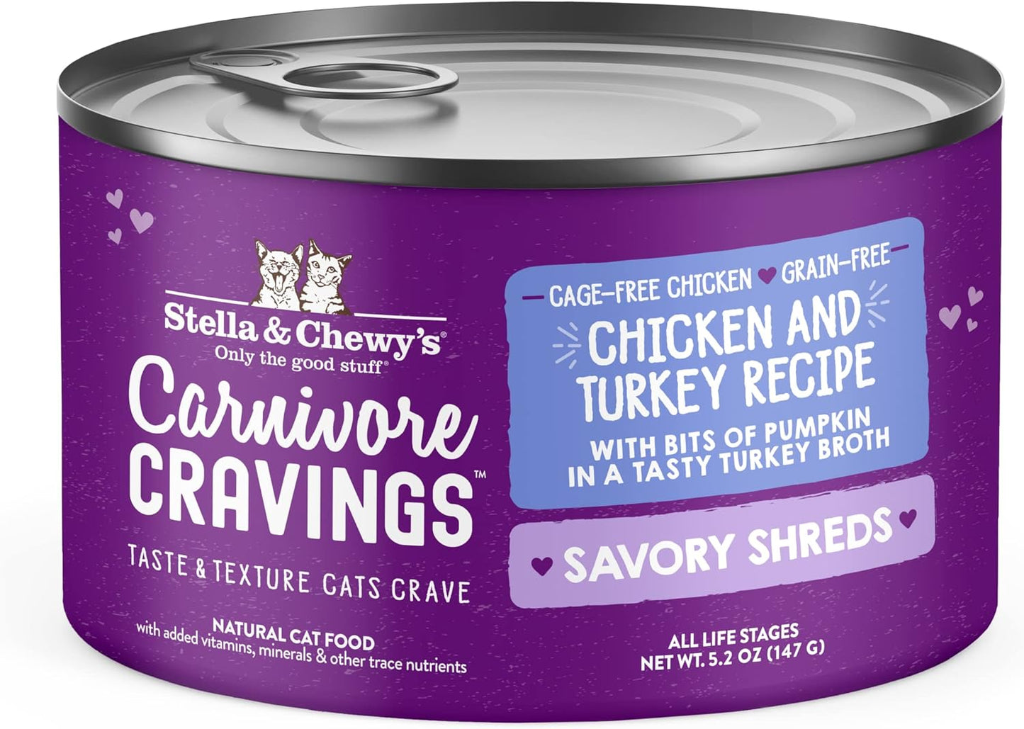 Stella & Chewy's Savory Shreds Wet Cat Food for Picky Eaters
