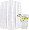 FOCUSLINE 200 Pack 12 oz Clear Plastic Cups - Durable Party Tumblers
