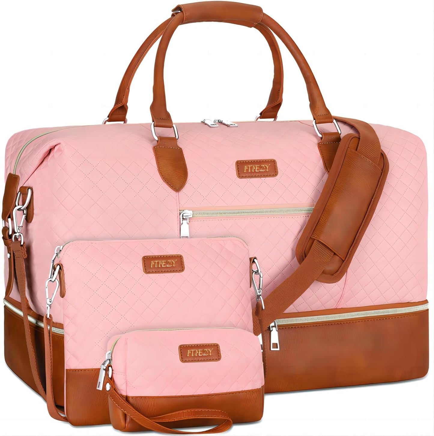 Weekender Bag for Women with Shoe Compartment and Large Capacity