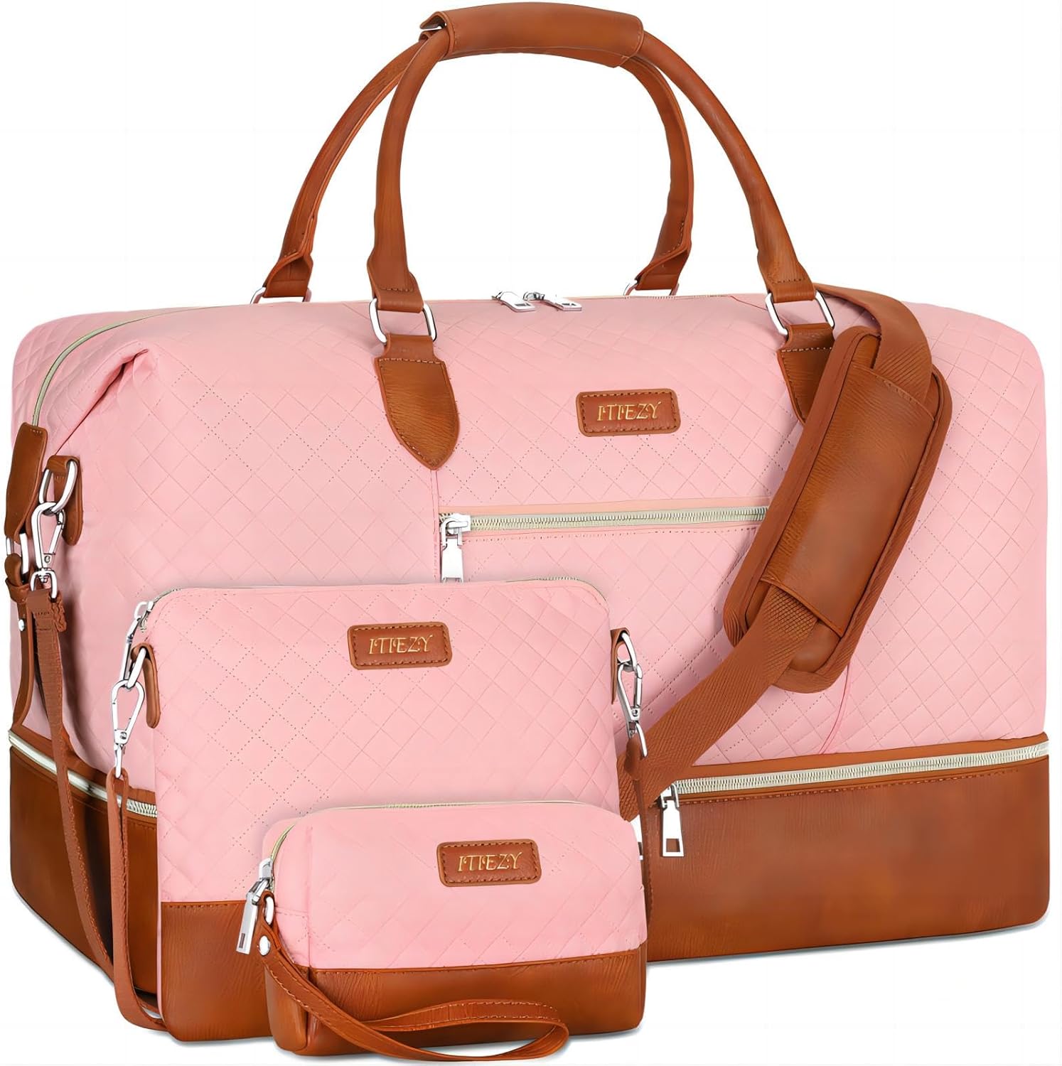 Weekender Bag for Women with Shoe Compartment and Large Capacity