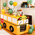 School Bus Tablecloth 6 FT - Cute First Day of School Party Cover