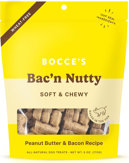 Bocce's Bakery Bacon Nutty Dog Treats - Wheat-Free