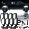 LED Rock Lights Kit Pure White Underglow - 8Pods 24LEDs - Durable