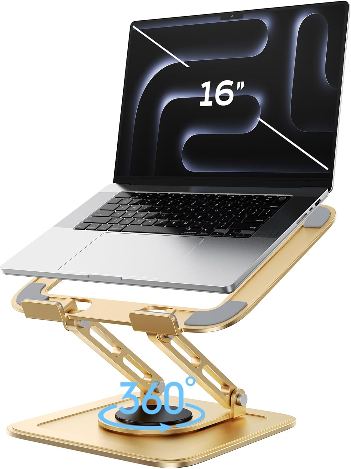 360 Rotating Ergonomic Laptop Stand - LOXP Gold