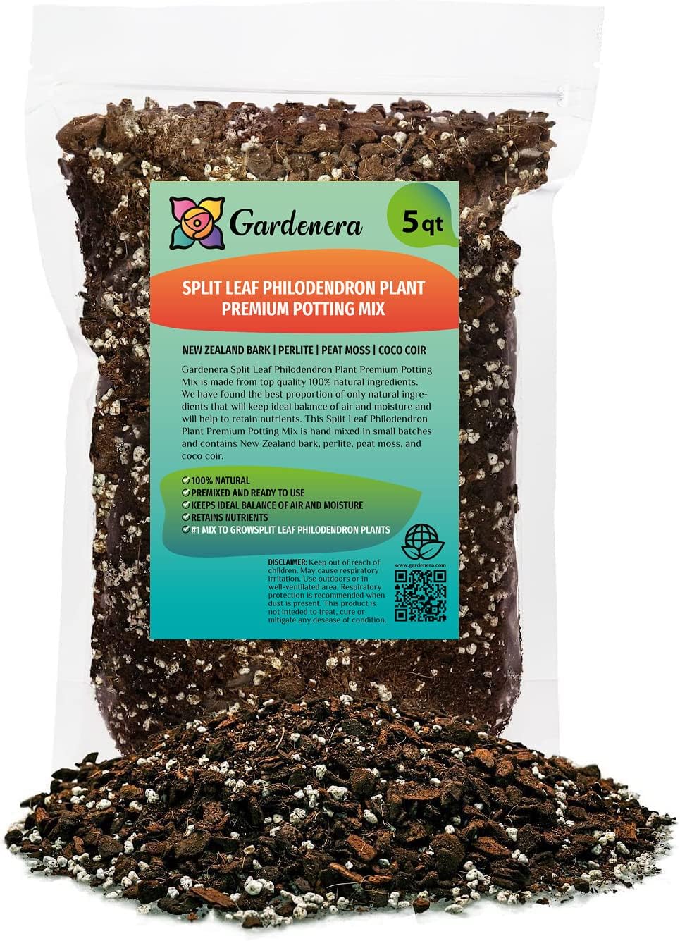 Gardenera Split Leaf Philodendron Potting Mix for Healthy Growth