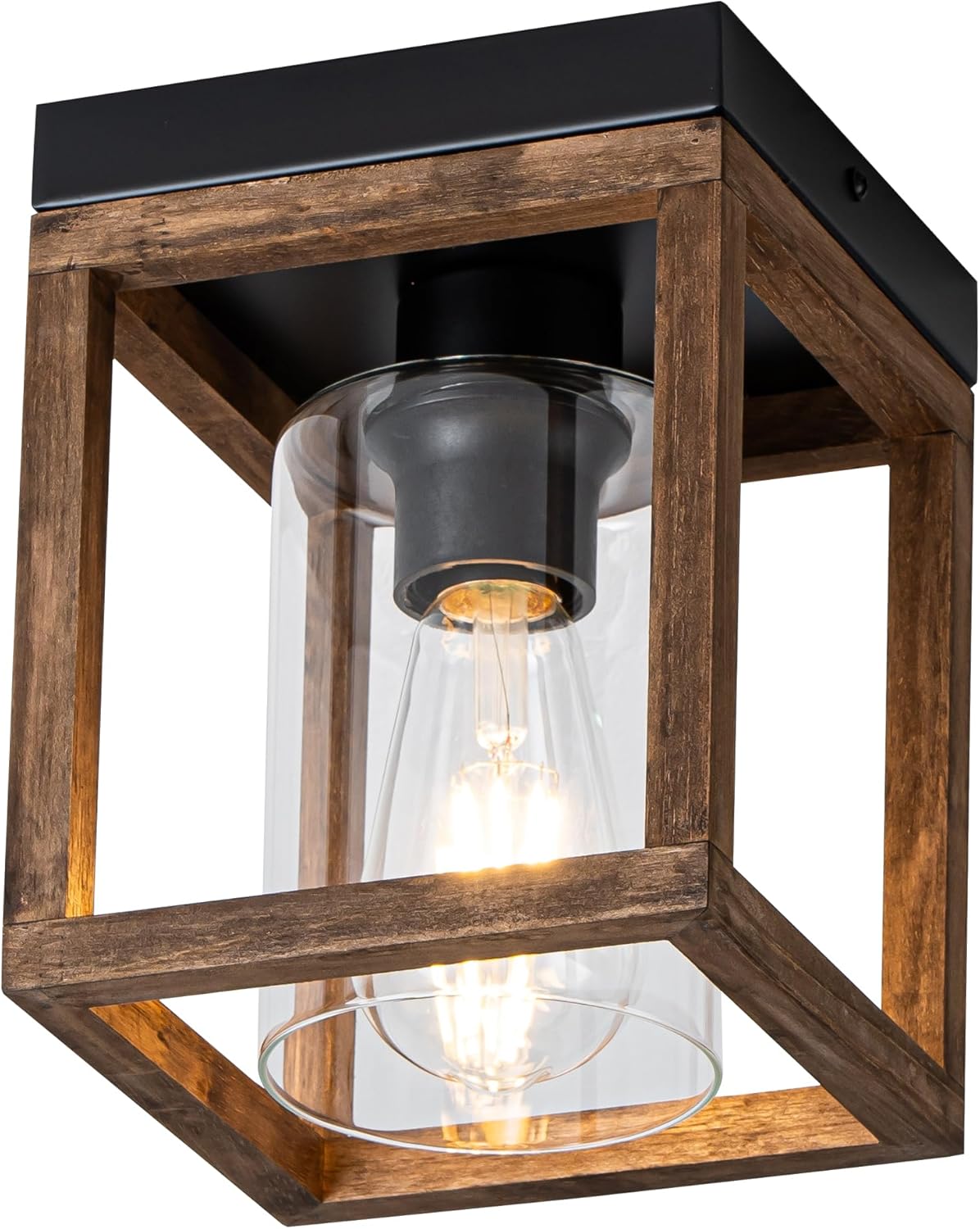 Mayful Flush Mount Ceiling Light for Rustic Home Decor Needs