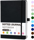 Dotted Hardcover Journal Notebook A5 - Durable Faux Leather