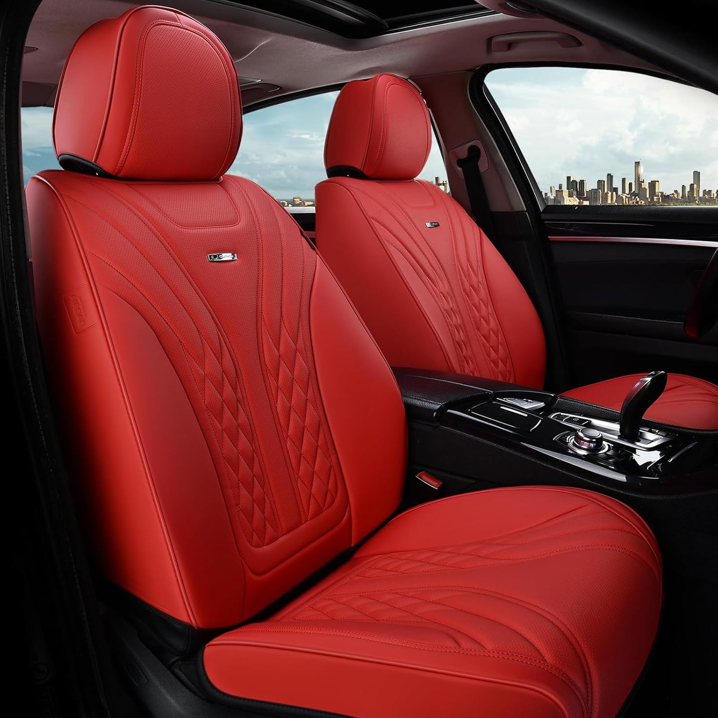 Coverado Car Seat Covers - Luxury Nappa Leather Protectors