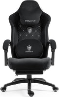 Dowinx Gaming Chair with Heated Massage and Footrest for Comfort