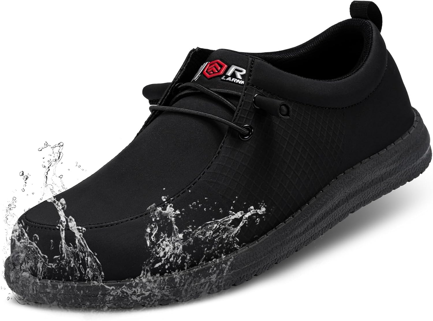 LARNMERN Steel Toe Loafers for Women - Comfortable Slip On Shoes