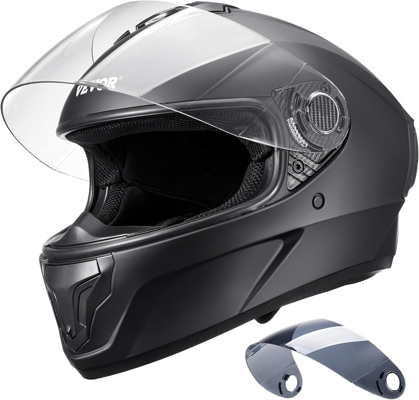 VEVOR Motorcycle Helmet DOT Approved Full Face & 3/4 Design