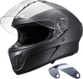 Motorcycle Full Face or 3/4 Helmet DOT Approved - Dual Visor Comfort