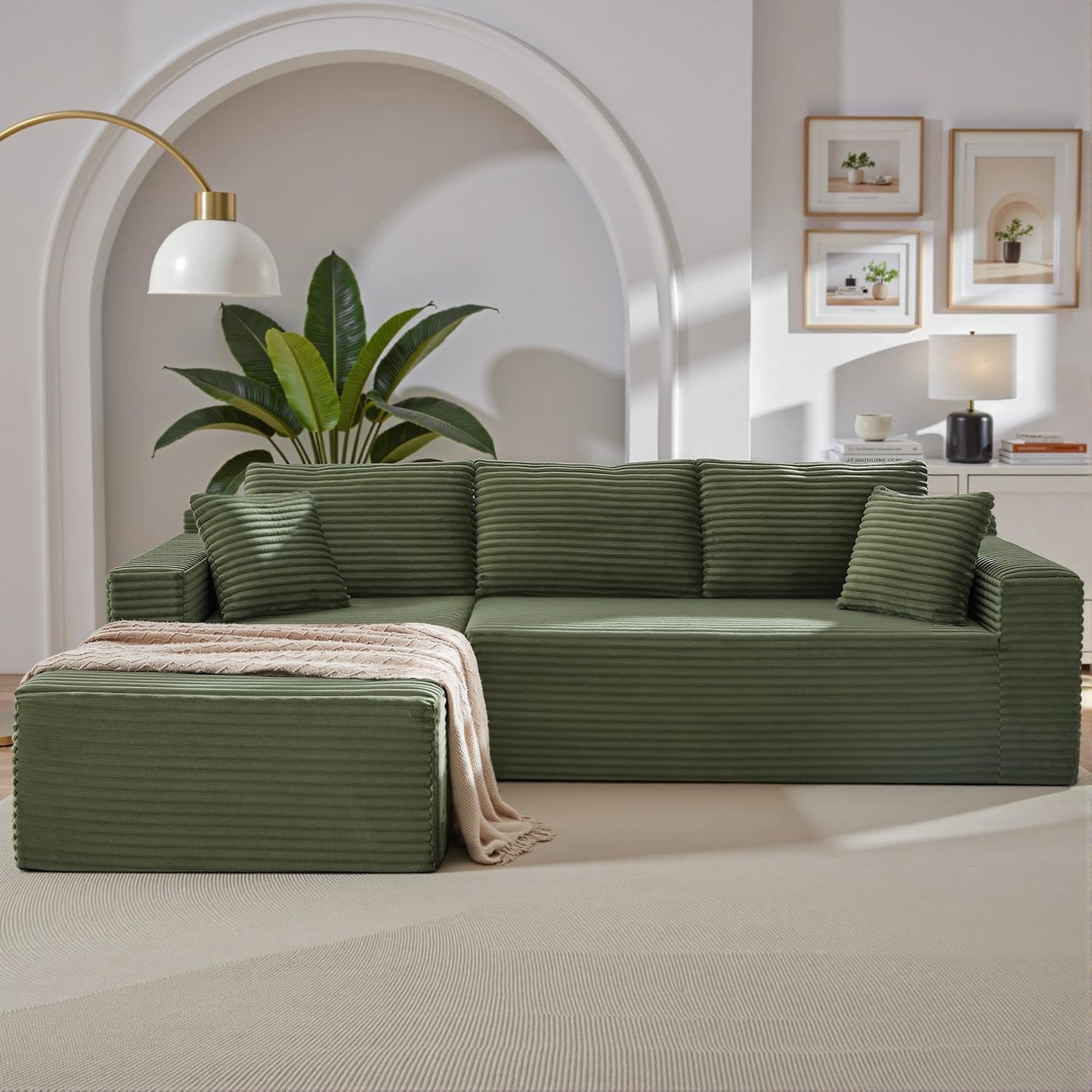Cloud Sectional Couch with L-Shape Chaise for Modern Living