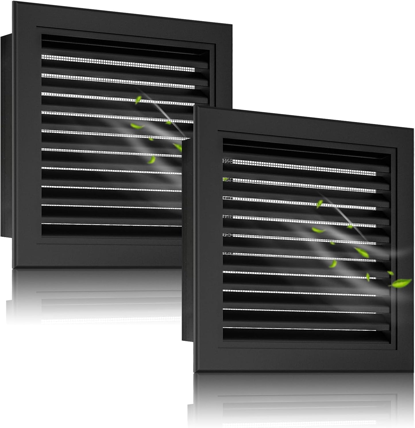 Set of 2 Aluminum Gable Vents for Effective Attic Cooling
