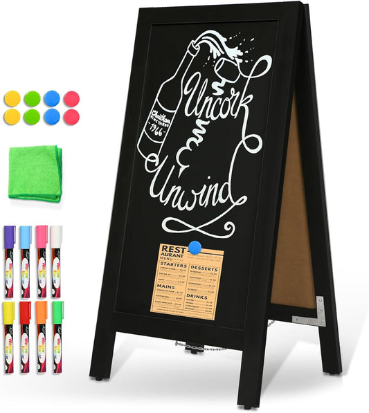 DOLLAR BOSS A Frame Chalkboard Sign for Outdoor Use