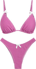 seamoly Women's Bikini Sets Tie Back Bowknot Two Piece Swimsuits soft