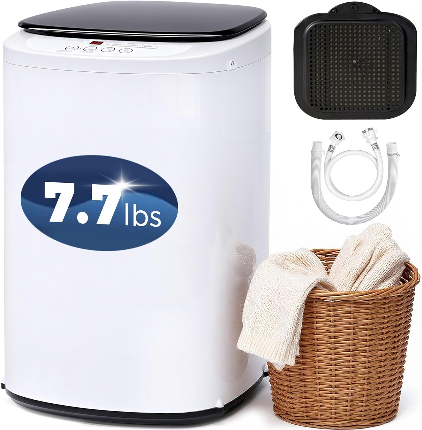1.07 Cu.ft Portable Washer for Apartments, RVs, and Dorms