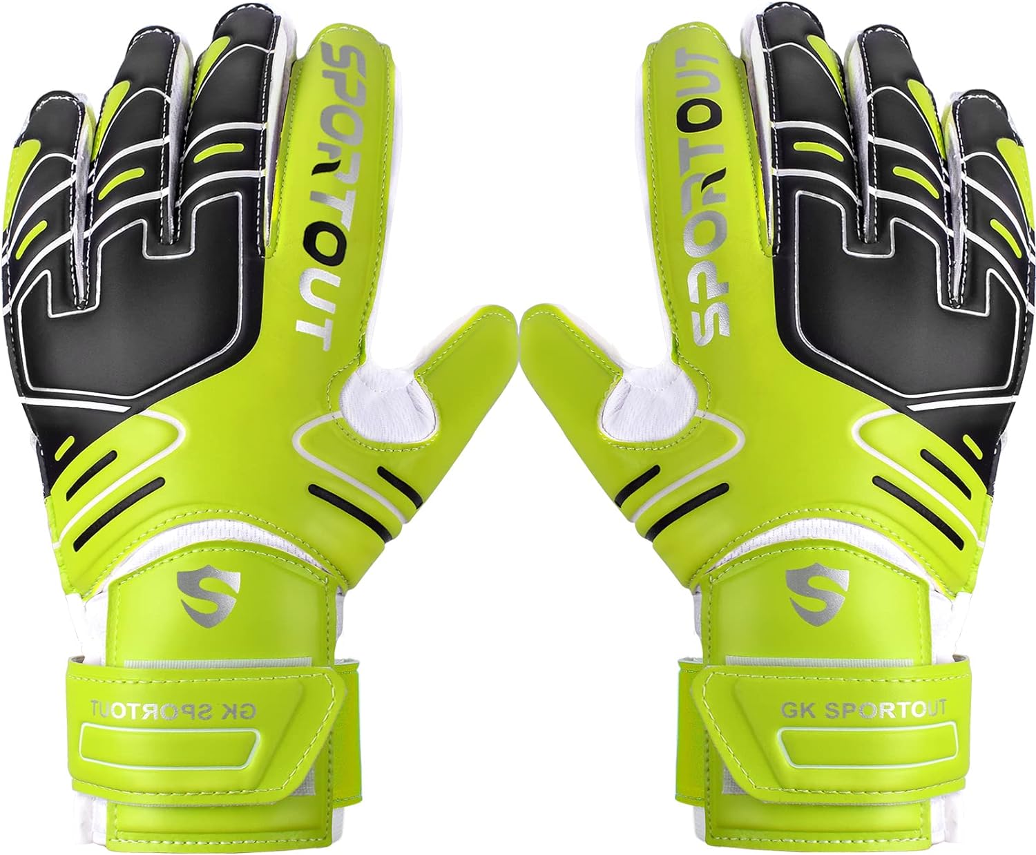 Sportout Goalie Gloves for Youth and Adults with Strong Grip