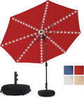 Sundale Outdoor 10FT Solar Patio Umbrella with LED Lights