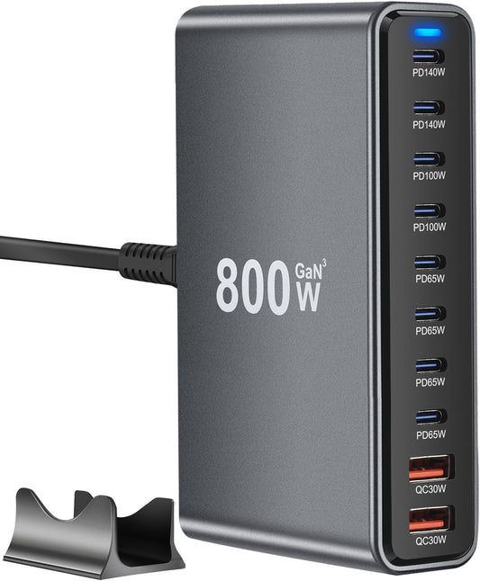 800W USB C Fast Charger Block for Multiple Devices Charging