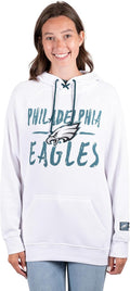 Ultra Game Women's NFL Official Super Soft Tie Neck Hoodie - Warm has