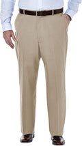 Haggar Premium No Iron Khaki Classic Fit Flat Front - Comfortable 3in