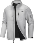 WULFUL Men's Lightweight Softshell Jacket - Warm Fleece Lined