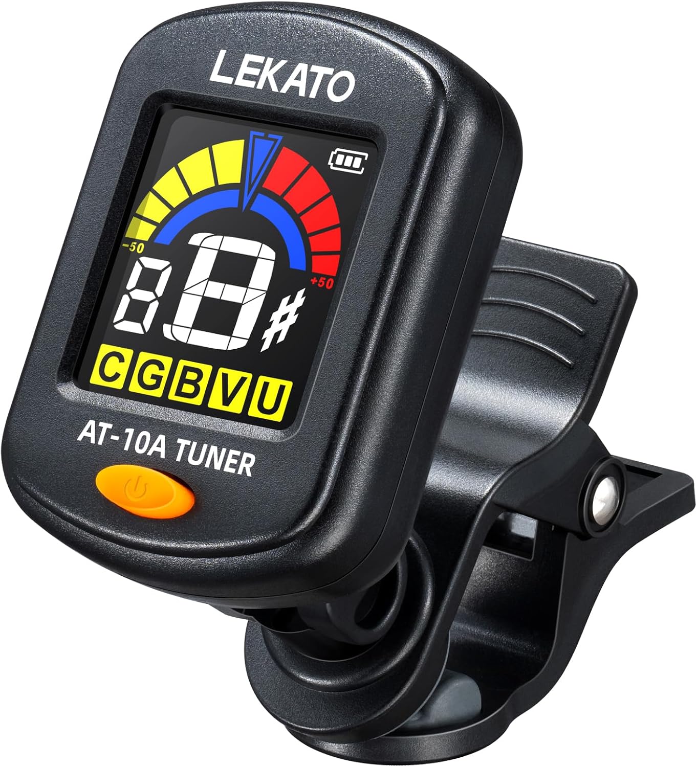 LEKATO Rechargeable Clip-On Tuner - LCD Color Screen
