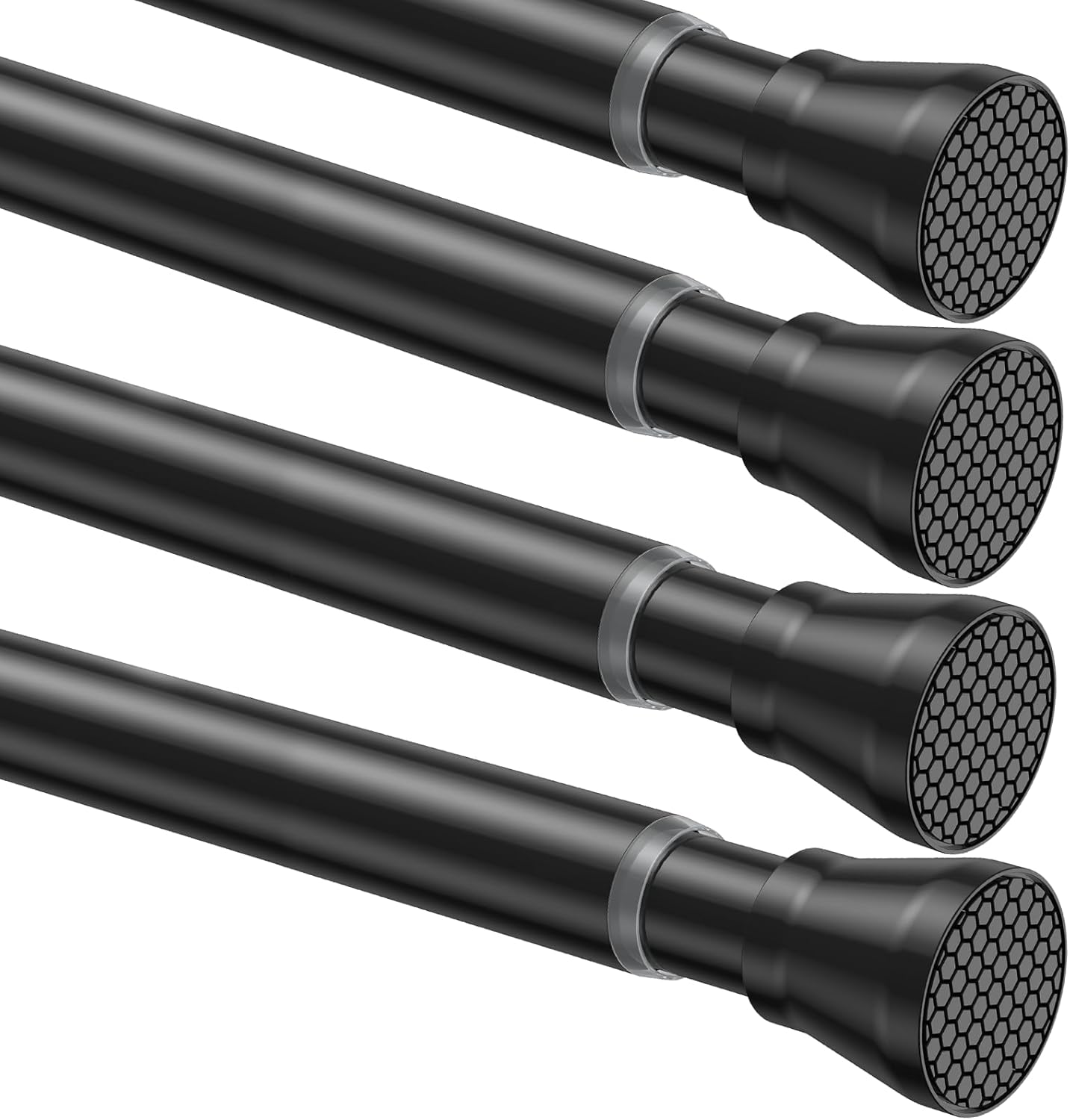 Adjustable Tension Curtain Rods for Windows 28 to 51 Inch