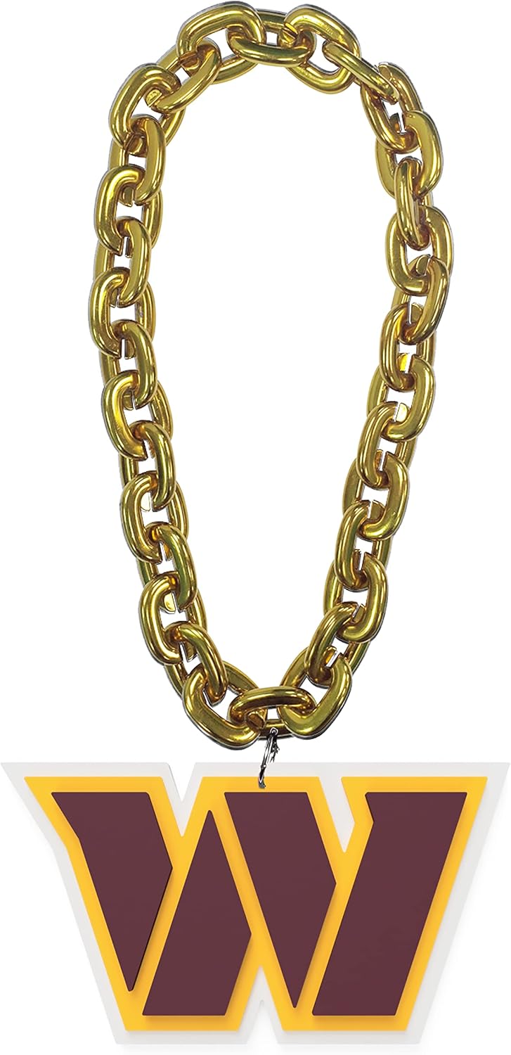 Aminco NFL Washington Commanders Team Fan Chain in Gold Color