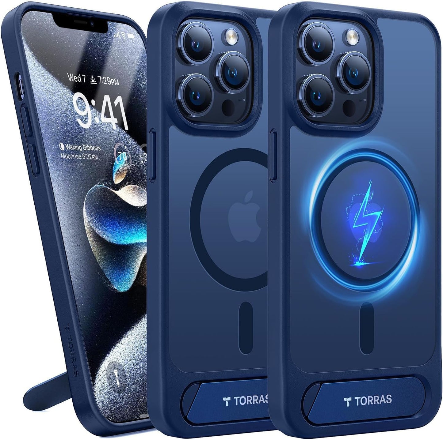 TORRAS iPhone 13 Pro Max Case with Strong Magnetic Kickstand