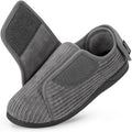 HomeTop Women's Corduroy Slippers Comfy Adjustable Memory Foam