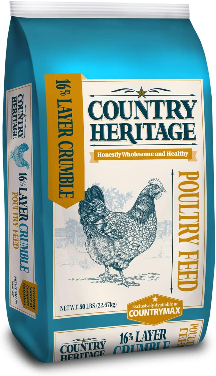 Country Heritage Chicken Layer Crumble 16% Protein Feed 50 lbs
