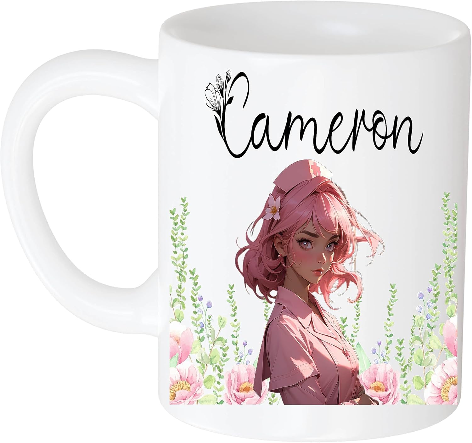 Personalized Nurse Mug - Custom Name Gift