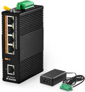 MokerLink 5 Port PoE Industrial DIN-Rail Switch - Robust 60W Power