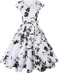 Elegant 1950s Retro Cocktail Dress for Women - Vintage Swing Style