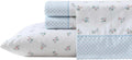 Twin Sheet Set Percale Cotton Bedding - Breathable Floral Twin