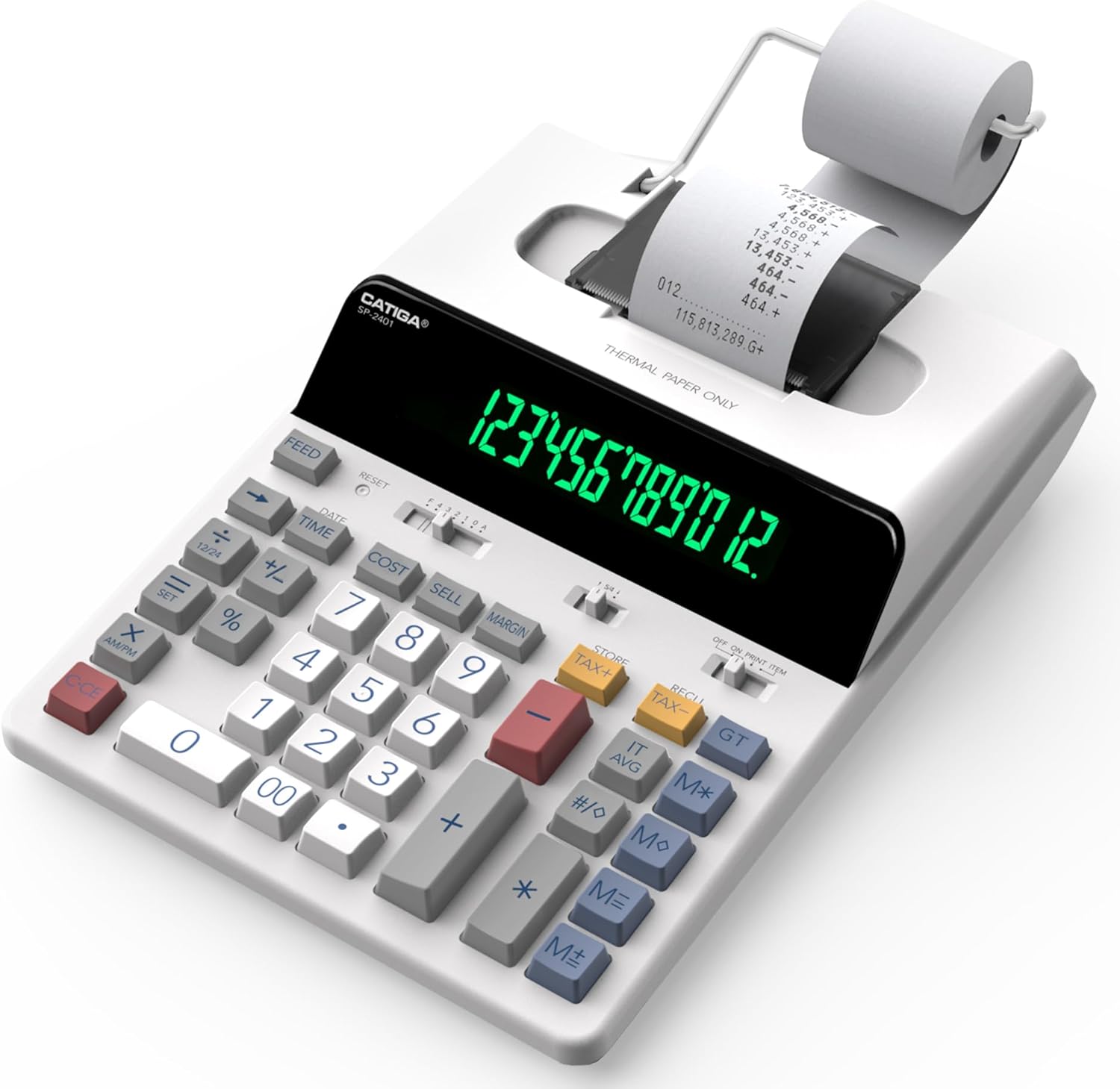 CATIGA 12 Digit Thermal Printing Calculator for Fast Results