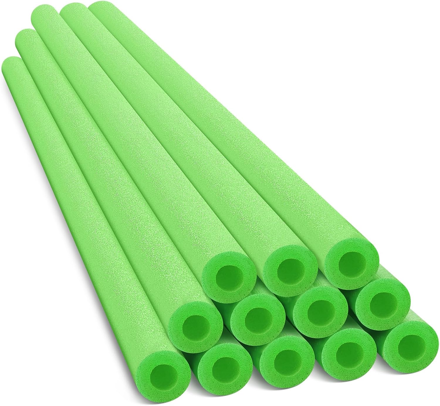 12 Pack Jumbo Foam Pool Noodles for Swimming and Crafts