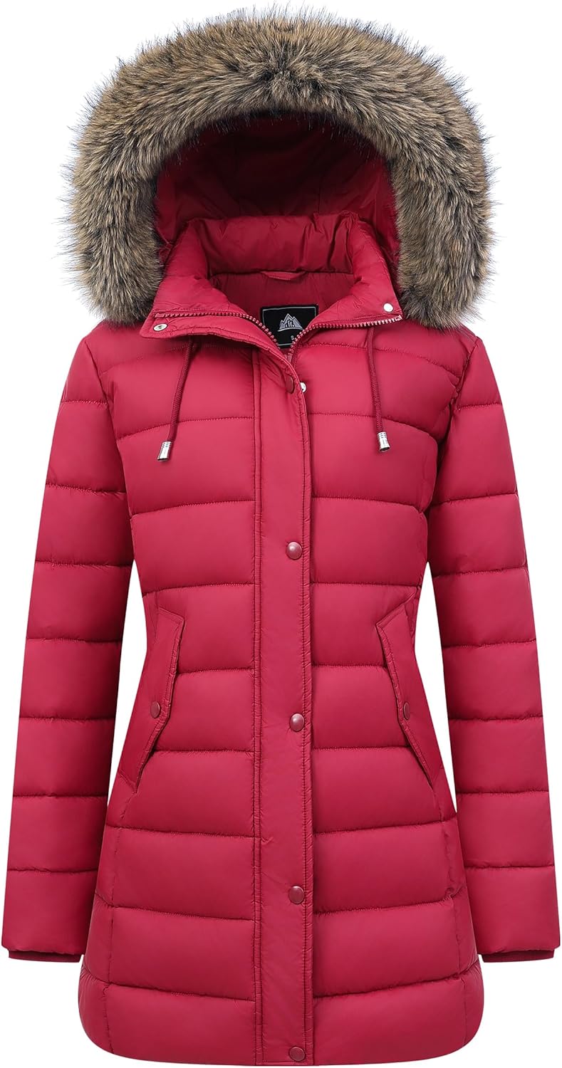 Women's Winter Thickened Down Jacket Warm Long Puffer Coat