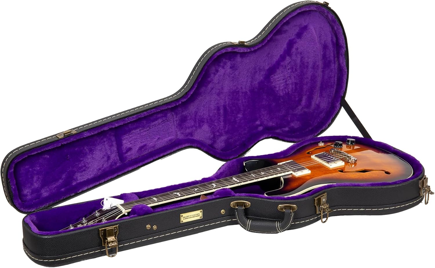 Crossrock PRS SE Hollowbody Guitar Case with Vintage Hardware
