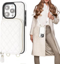 Bocasal Crossbody Wallet Case for iPhone 15 Pro - RFID Secure Folio