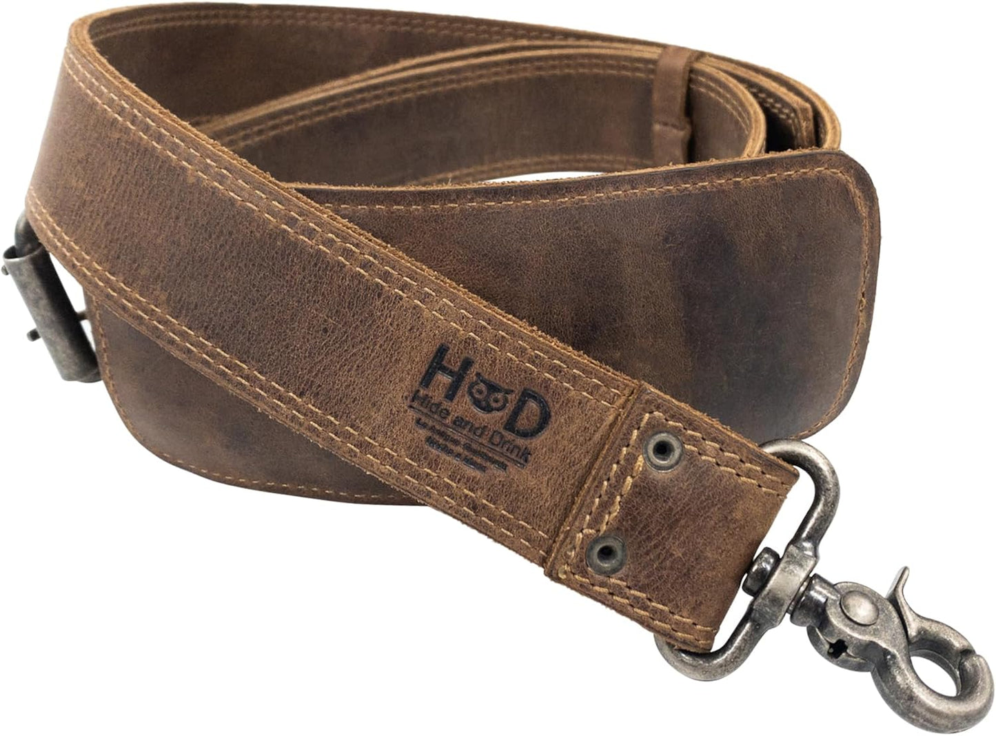 Adjustable Strap Replacement for Messenger Bags in Full Grain Leather
