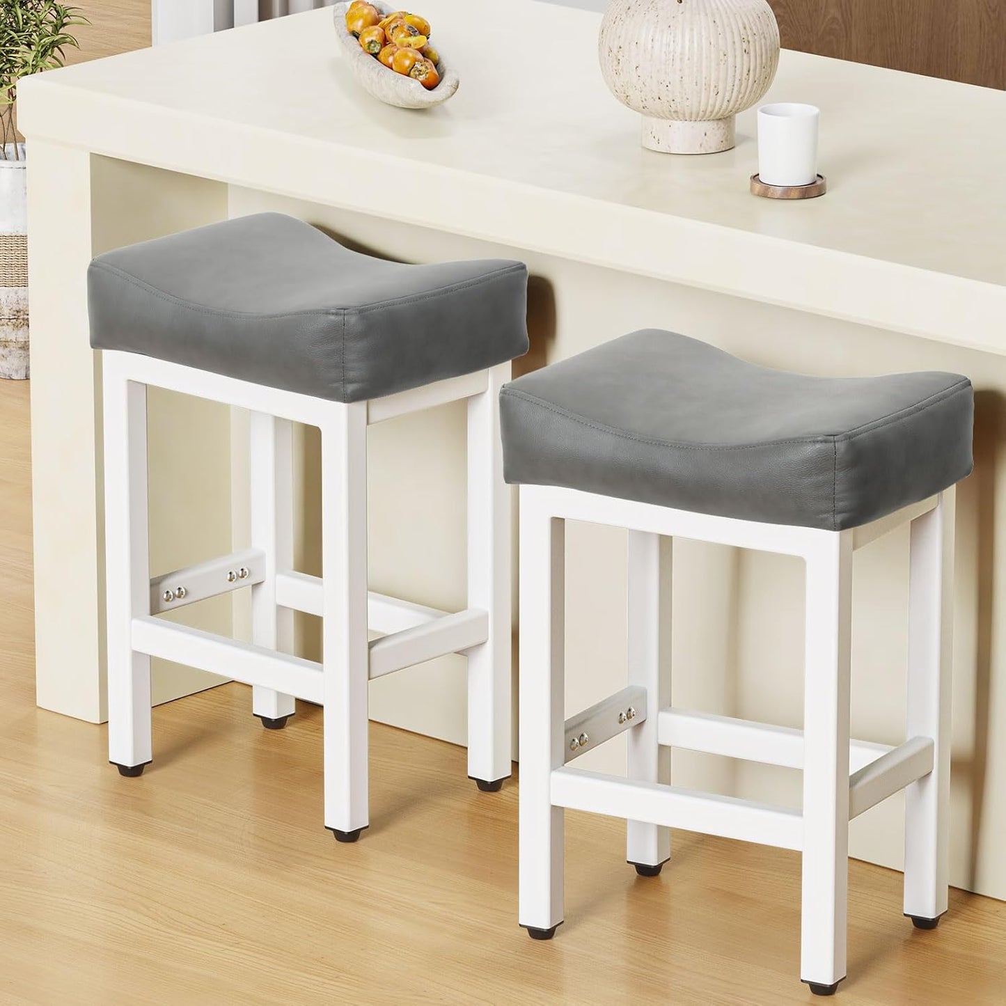 Counter Height Bar Stools Set of 2 for Kitchen Island Use