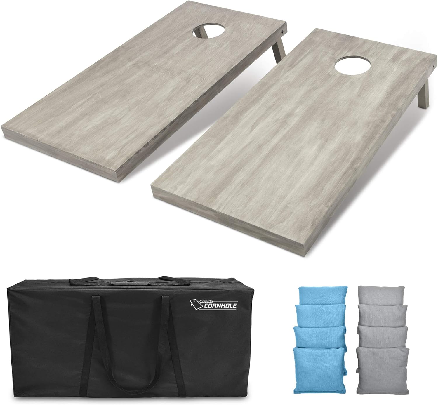 GoSports 4 ft x 2 ft Wooden Cornhole Boards Set for Fun