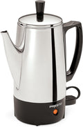 Presto 6-Cup Stainless-Steel Coffee Percolator - Classic Quick Brew